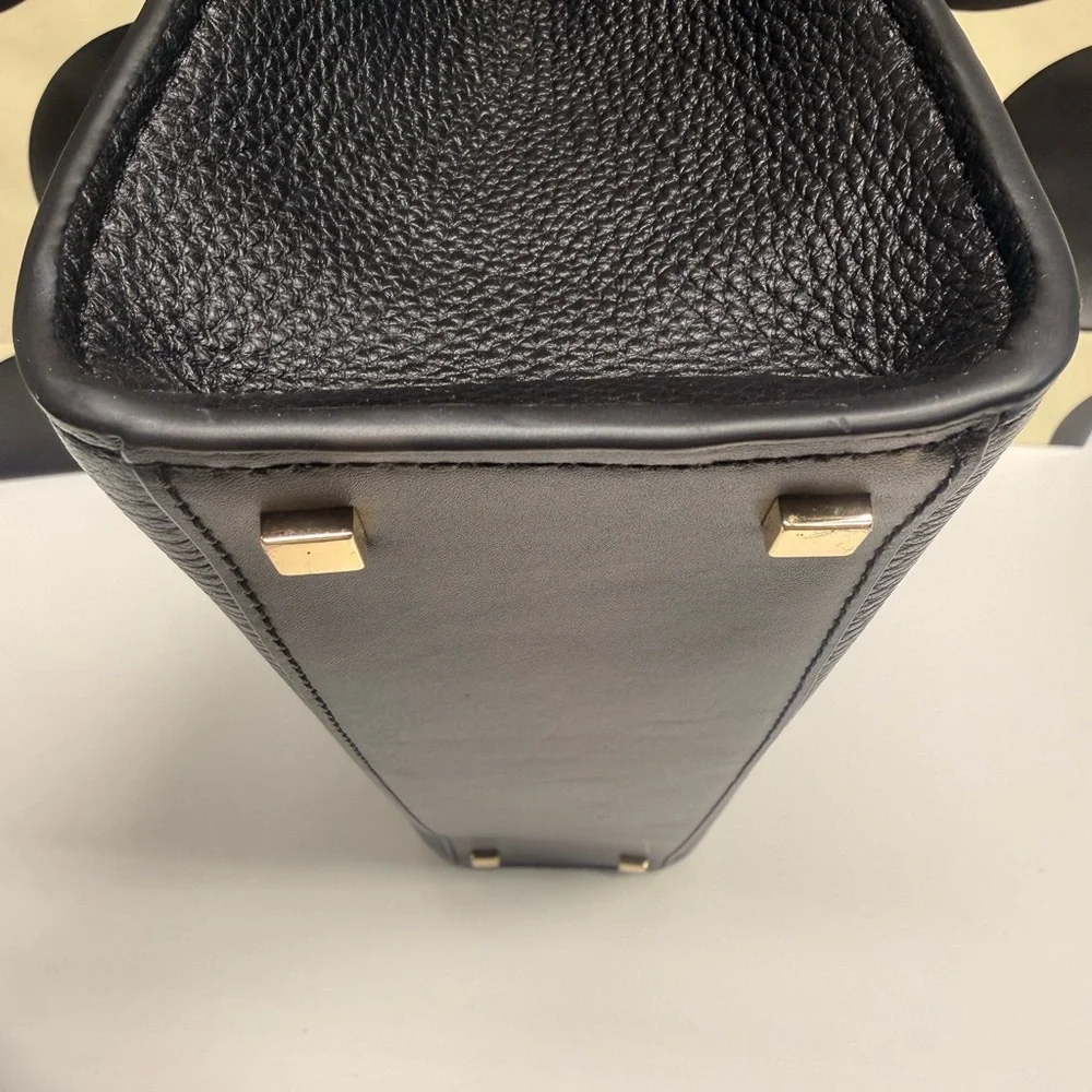 Michael Kors Black Pebbled Leather Tote with strap EUC